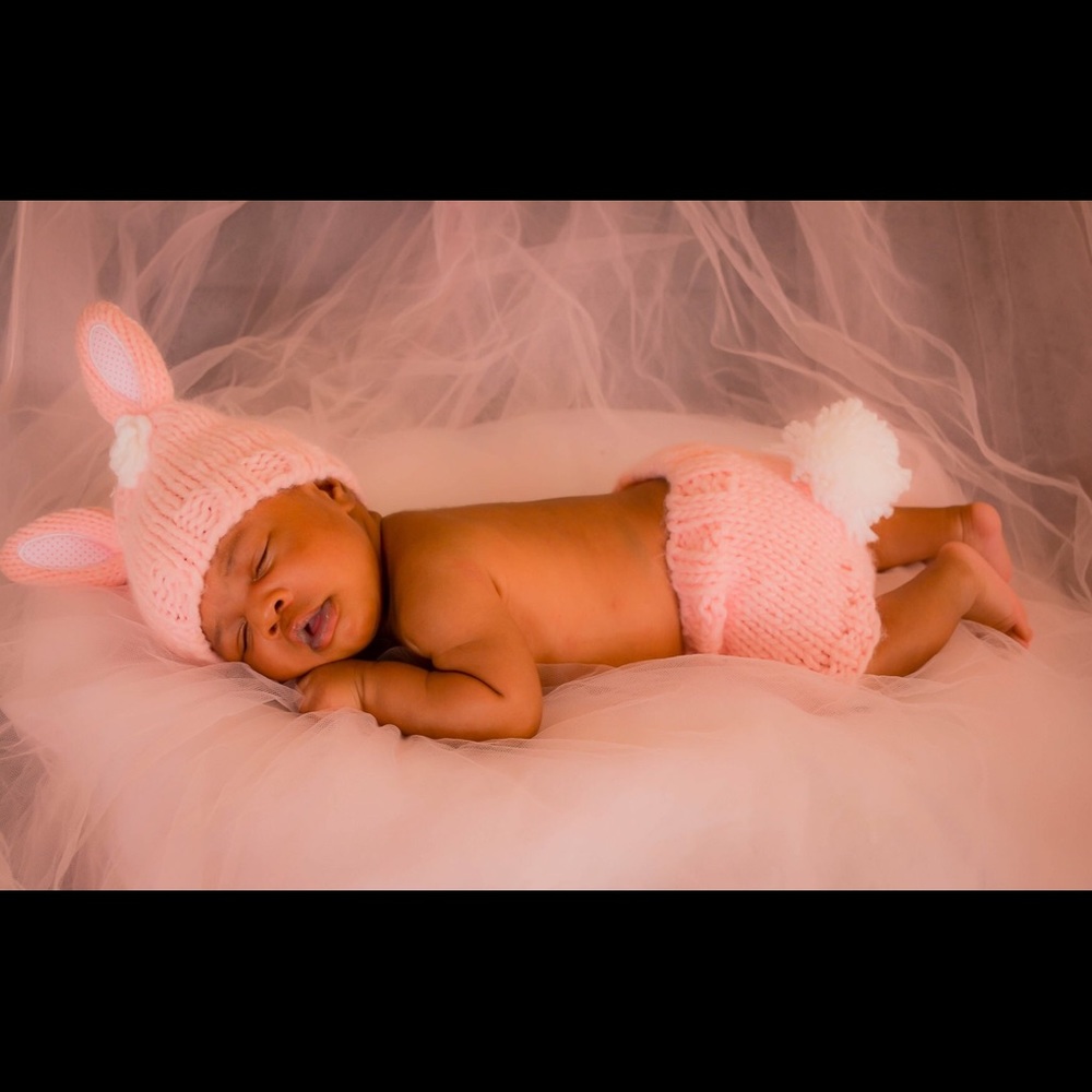 So Adorable Bunny Crochet Hat and Diaper Cover